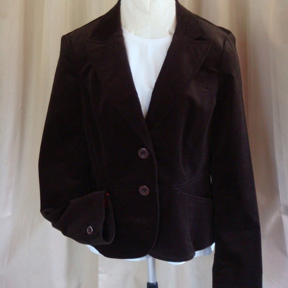 Nine West Velvet Blazer